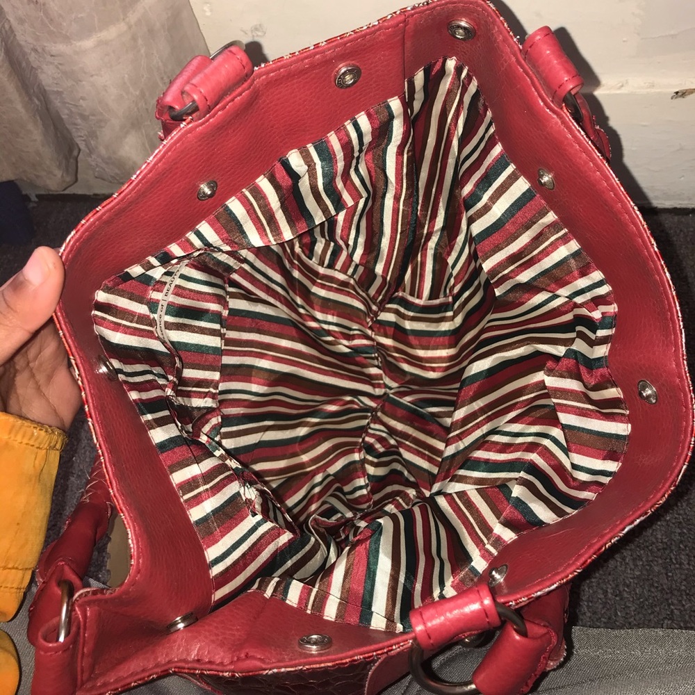 Red beautiful purse